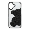  iPhone 17 fekete TEDDY BEAR tok