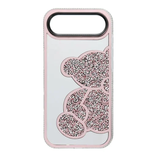  iPhone 17 Air rózsaszín TEDDY BEAR tok - 1