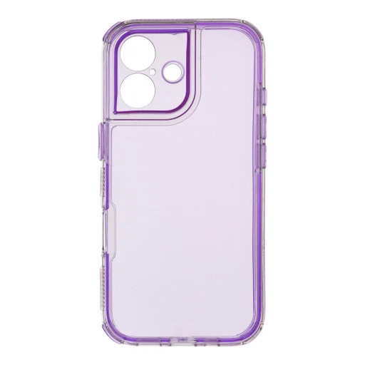  iPhone 17 Világos lila MATRIX Átlátszó tok - 1