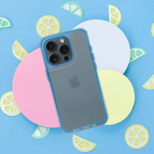  iPhone 17 kék MATRIX CLEAR tok - 5