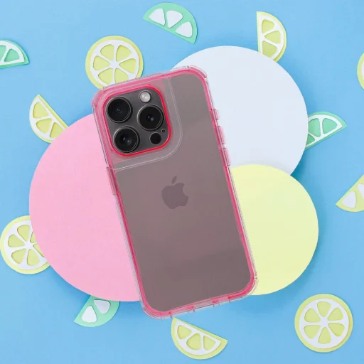  iPhone 17 Pro Max Púderrózsaszín MATRIX CLEAR tok - 4