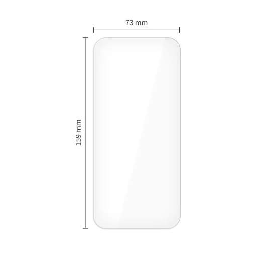  Apple iPhone 16 Pro Max / 17 Pro Max Átlátszó Tech-Protect Glass Fit+ 2-pack Edzett Üvegfólia - 2
