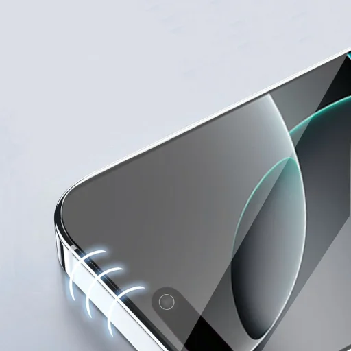  iPhone 16 Pro / 17 Pro Átlátszó Tech-protect Easy Set+ 3-csomagos üvegfólia - 5