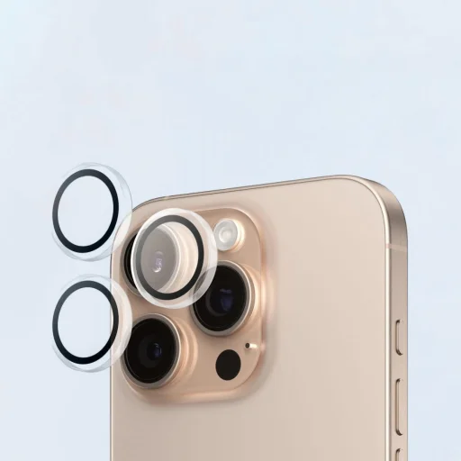  iPhone 16 Pro / 17 Pro Átlátszó Tech-protect Easy Set+ 3-csomagos üvegfólia - 7