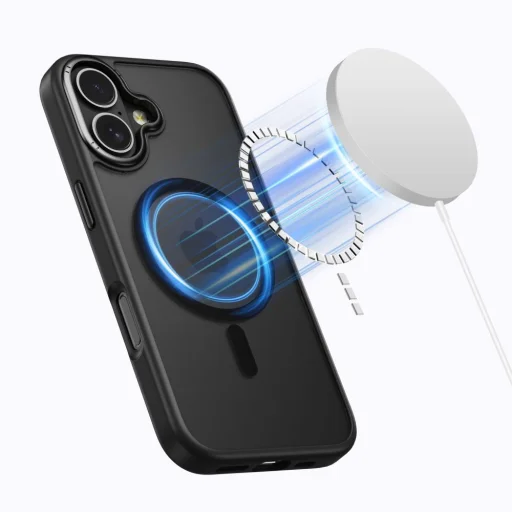  iPhone 17 Matt Fekete/Gunmetal Tech-protect Magedge Magsafe tok - 2