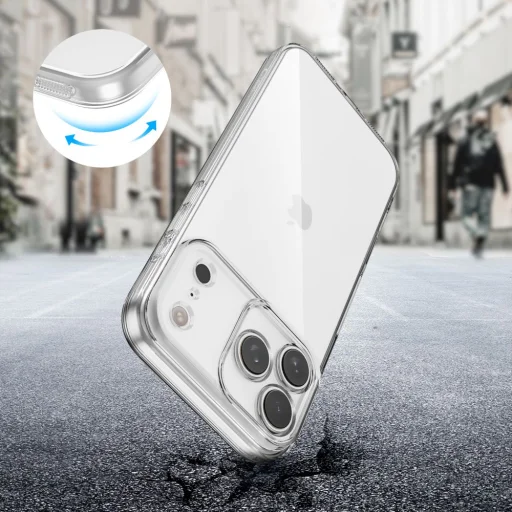  Iphone 17 Pro átlátszó Tech-protect Flexair tok - 5