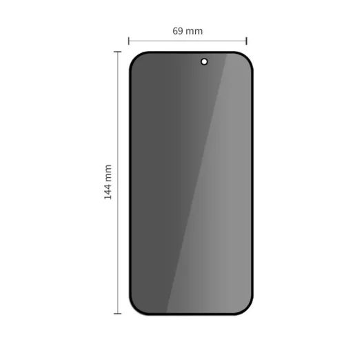 Tech-protect Quick Set Spy+ 2-pack iPhone 14 Pro privát üvegfólia - 2