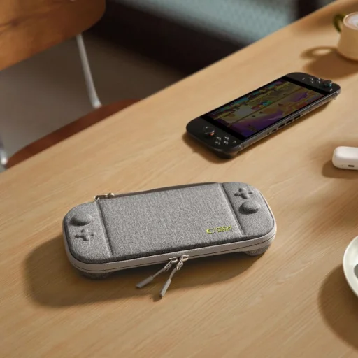 Tech-protect Slim Pouch Nintendo Switch 2 Sötétszürke tok - 12