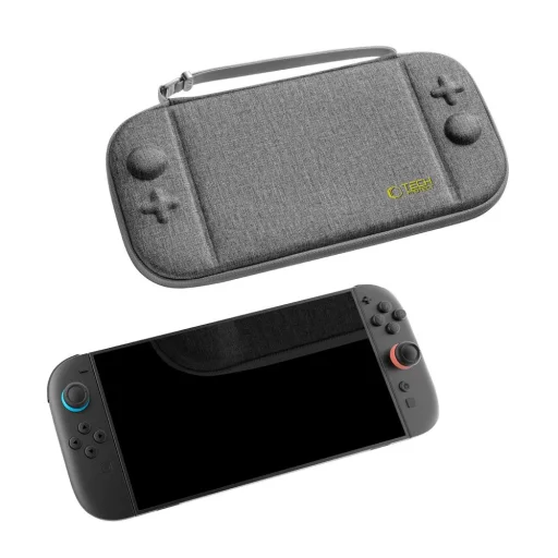 Tech-protect Slim Pouch Nintendo Switch 2 Sötétszürke tok - 5