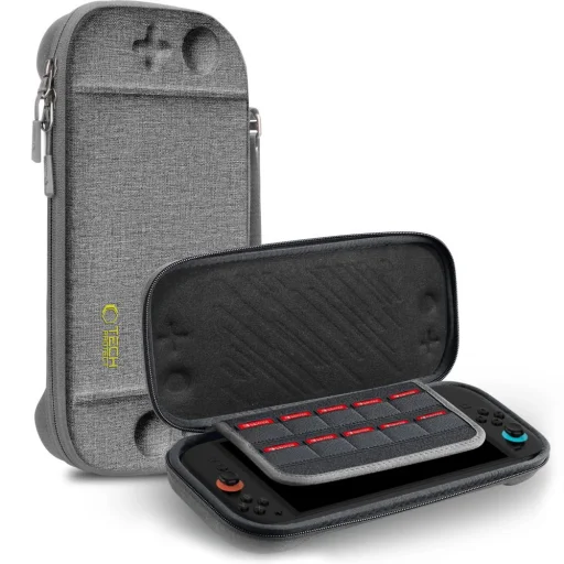 Tech-protect Slim Pouch Nintendo Switch 2 Sötétszürke tok - 1