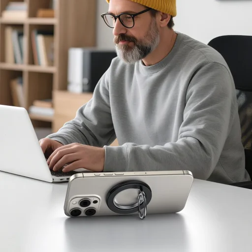 Tech-protect Mmr600 Mágneses Magsafe Telefontartó Szatén Fekete - 4