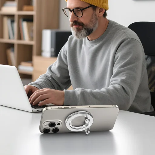 Tech-protect Mmr600 Mágneses Magsafe Telefon Gyűrű Szatén Ezüst - 4