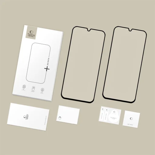 Tech-protect Glass Fit+ 2-pack Samsung Galaxy A16 4G / 5G / A26 5G / A17 4G / 5G fekete üvegfólia - 7