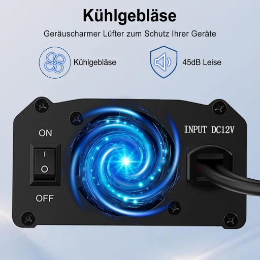 Techsuit - Autós feszültségátalakító FlexiCarVolt (IA1) - Type-C, USB-A, Csatlakozó aljzat, PD65W, 300W - Piros - 3