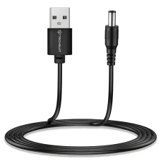 Techsuit - Töltőadapter CableNest (AC21) - USB-ről DC-re, 7x DC hordós csatlakozó adapterrel (kerek csatlakozó), Type-C, Mini-USB, Micro-USB - Fekete.