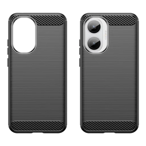 Xiaomi Poco F7 - Techsuit - Carbon Silicone - Fekete tok - 2