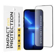 iPhone 13 Pro Max tok - Techsuit - ESD üveg - fekete.