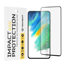 Techsuit - ESD Üveg - Samsung Galaxy S21 FE 5G - Fekete