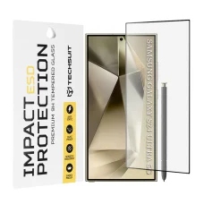 ESD üveg, Techsuit - Samsung Galaxy S24 Ultra - Fekete üvegfólia