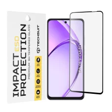 Oppo A40 4G / A60 5G - Techsuit - ESD Védőüveg - Fekete. üvegfólia