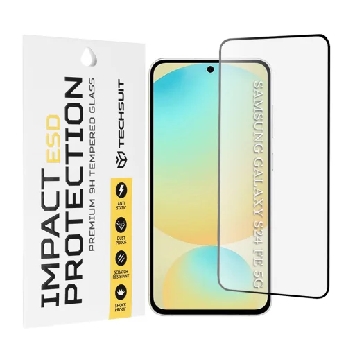 Samsung Galaxy S24 FE - Techsuit - ESD Glass - Fekete. üvegfólia - 1