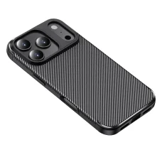  iPhone 17 Pro Fekete Techsuit CarbonFiber tok