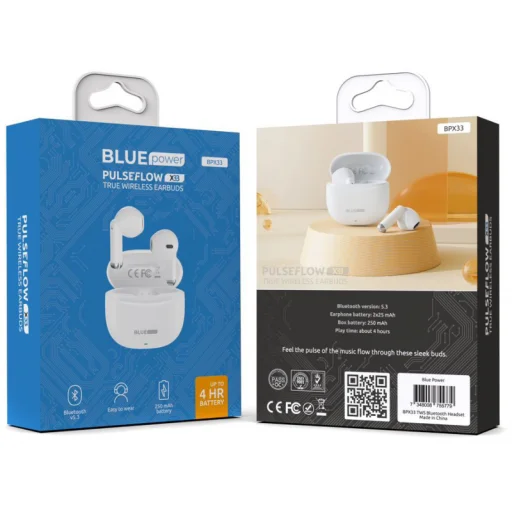 Blue Power BPX33, Fehér, Vezeték nélküli fülhallgató - 2