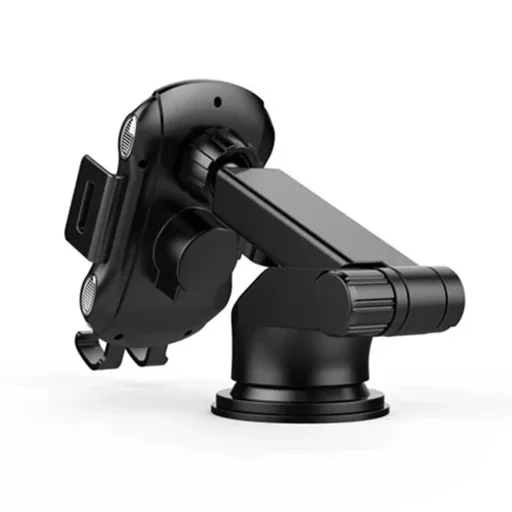 Autós telefontartó vezeték nélküli töltéssel - Techsuit Premium (CAPD032) - műszerfalra, szélvédőre, légbeömlőre, 10W - fekete. - 3