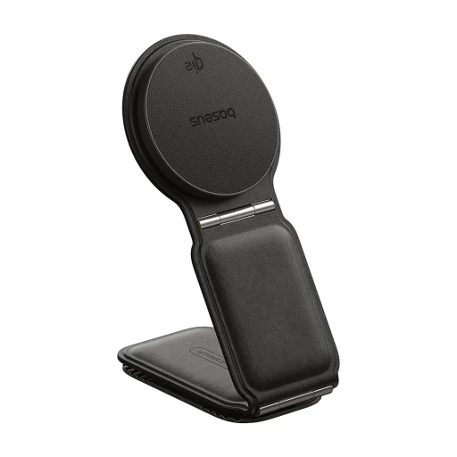 Baseus - Autós tartó vezeték nélküli töltéssel PrimeTrip C02 (C40169003111-00) - Mágneses rögzítés műszerfalra, 15W - Fekete színben - 1