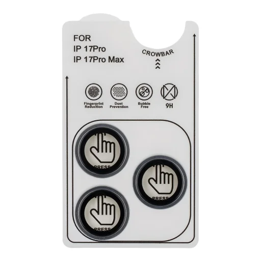  Apple iPhone 17 Pro/17 Pro Max Titánium Szürke OBAL:ME Kamera Lencsevédő üvegfólia - 3