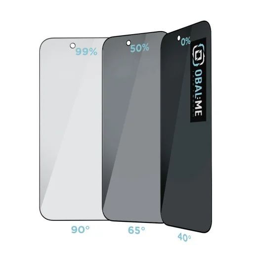  Apple iPhone 17 Fekete OBAL:ME Air 5D Privacy Üvegfólia - 2