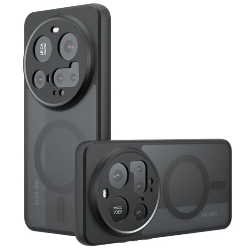 MagSafe tok - Techsuit PureFrost - Xiaomi 15 Ultra - Matt Fekete. - 1