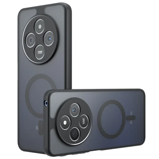 Xiaomi Redmi 14C - Techsuit PureFrost MagSafe - Matt Fekete tok - 1