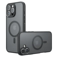  iPhone 16 Pro Max Fagyos fekete Techsuit - PureFrost MagSafe tok