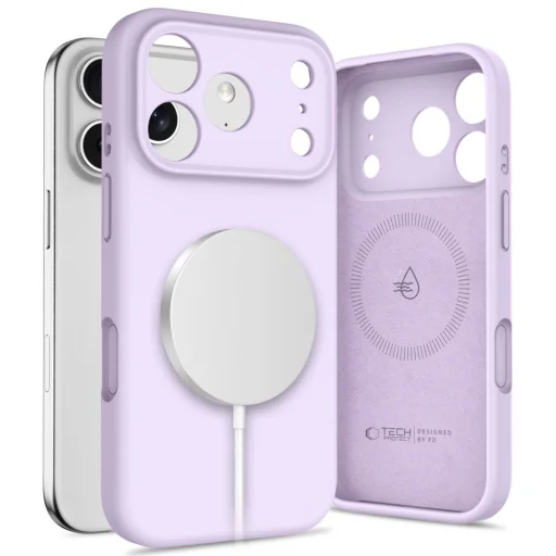  iPhone 17 Pro Max Mauve Tech-protect Szilikon Magsafe tok - 1