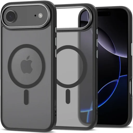  iPhone 17 Air Matt Fekete/gunmetal Tech-protect Magedge Magsafe tok - 1