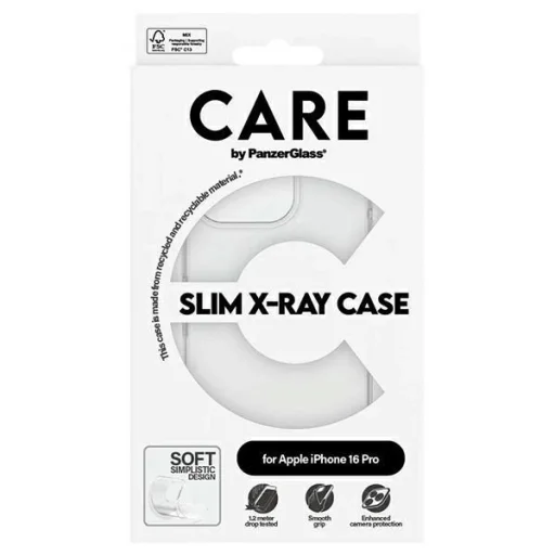 CARE by PanzerGlass X-Ray Soft Basic tok iPhone 16 Pro 6.3" Átlátszó/Transparent 1442 - 4