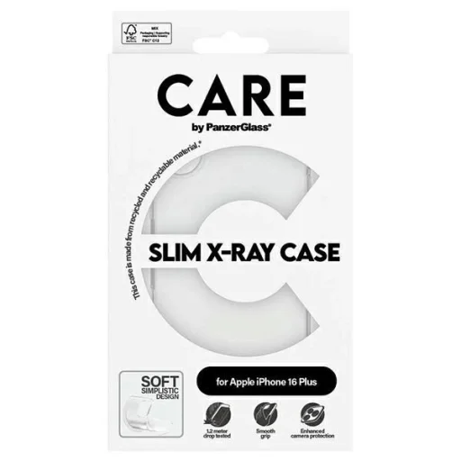 CARE by PanzerGlass X-Ray Soft Basic tok iPhone 16 Plus 6.7" átlátszó 1443 - 4