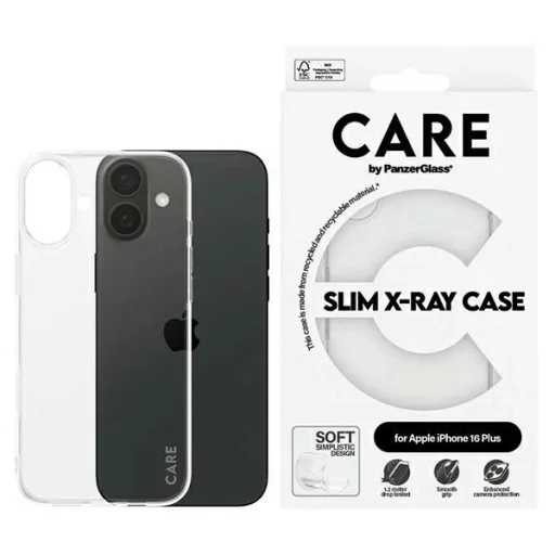 CARE by PanzerGlass X-Ray Soft Basic tok iPhone 16 Plus 6.7" átlátszó 1443 - 1