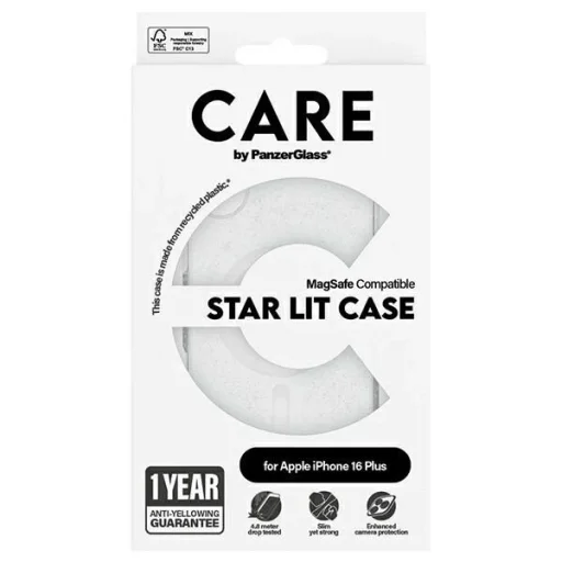 CARE by PanzerGlass Flagship Star Lit iPhone 16 Plus 6.7" fehér/fehér MagSafe 1343 tok - 4