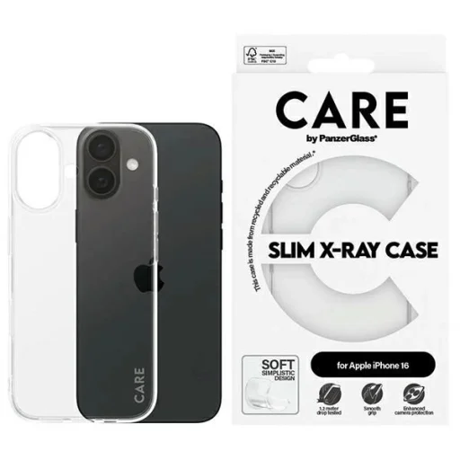 CARE by PanzerGlass X-Ray Soft Basic tok iPhone 16 6.1" átlátszó 1441 - 1