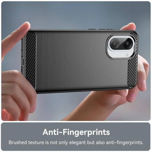  OnePlus Nord CE5 karbon szilikon teknős - fekete tok - 4