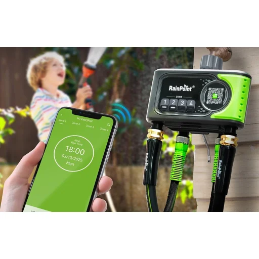 RainPoint 4 zónás öntözésvezérlő Wi-Fi (HTV405FRF) - 7
