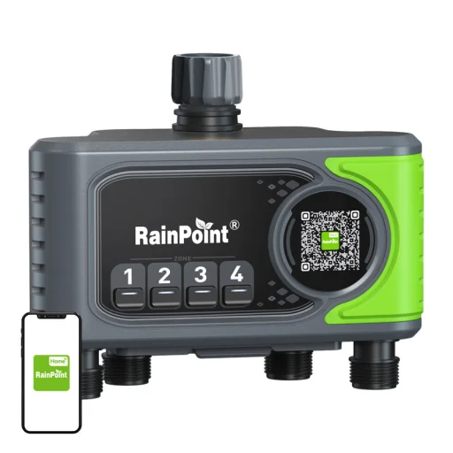RainPoint 4 zónás öntözésvezérlő Wi-Fi (HTV405FRF) - 1