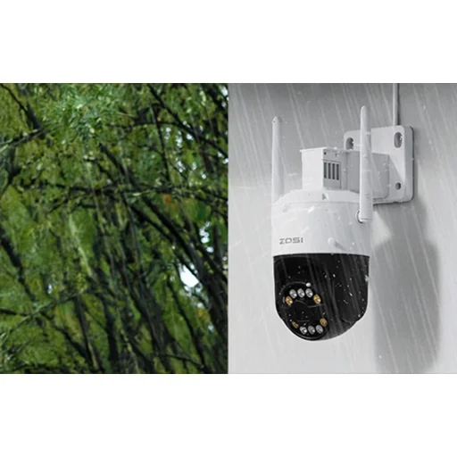 IP Kültéri Kamera ZOSI C296 WiFi Pan Tilt 8MP Duál IP66 32GB microSD kártyával - 8