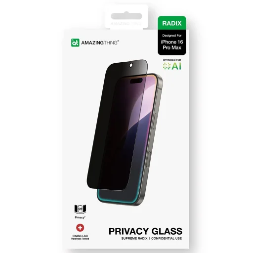  iPhone 16 Pro Max AmazingThing Radix Privacy Glass üvegfólia - 11