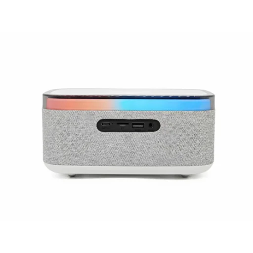 ENT Denver CRQ-225 Rádiós ébresztőóra Bluetooth funkcióval és vezeték nélküli töltéssel - Szürke - 2