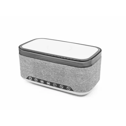 ENT Denver CRQ-225 Rádiós ébresztőóra Bluetooth funkcióval és vezeték nélküli töltéssel - Szürke - 4