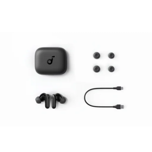 Anker - Vezeték nélküli fülhallgató SoundCore P30i (A3959311) - TWS, zajszűrés, Bluetooth 5.4, érintésvezérlés, IP54 - Fekete - 7