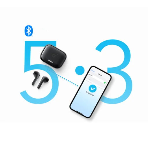 Anker - Vezeték nélküli fülhallgató SoundCore K20i (A3994G21) - Bluetooth 5.3, Kétmikrofonos, zajszűrős, IPX5 - Fehér - 3